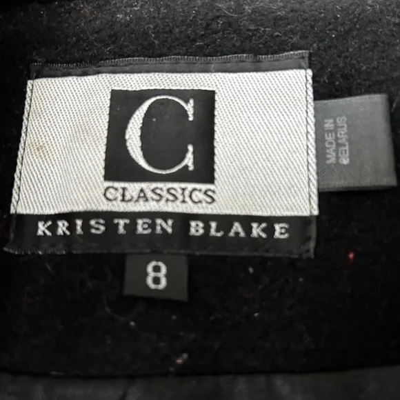 Kristen Blake - Long Black Wool Coat - NWT - Picture 7 of 7